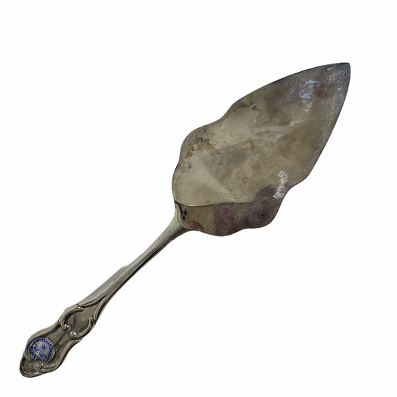 Silver Plate Cake Server Merry Christmas - Picture 3 of 5